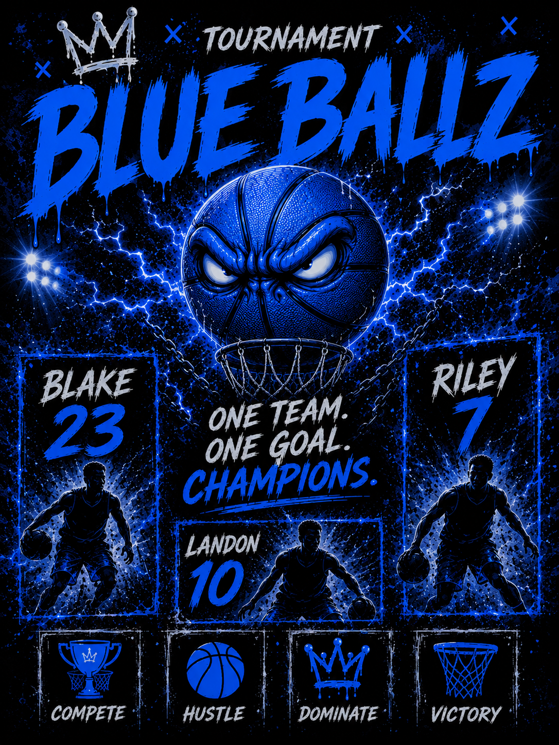 Blue Ballz Tournament Poster